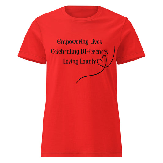 Graphic tee celebrating inclusion and differences for all special needs community. Down Syndrome Autism